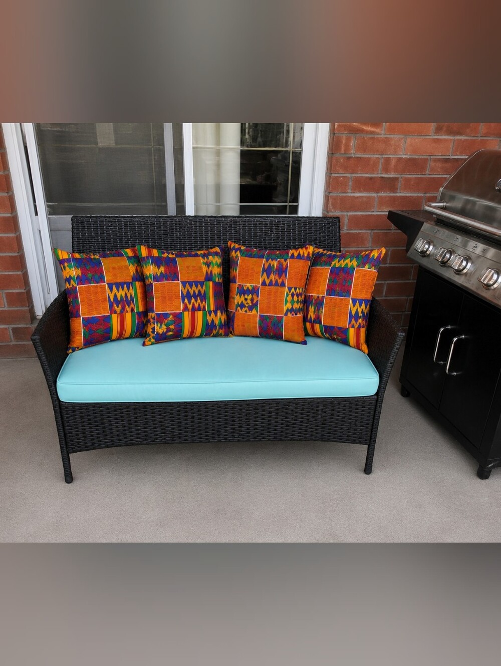 set of 4 Kente pillow case only